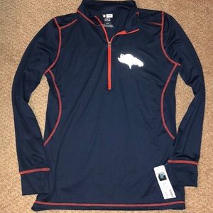 Denver Broncos Women’s M navy blue quarter zip